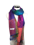 Paisley Pattern Rainbow Pashmina Scarf/Shawl