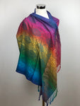 Paisley Pattern Rainbow Pashmina Scarf/Shawl