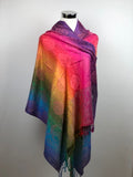 Paisley Pattern Rainbow Pashmina Scarf/Shawl