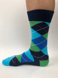 Men's Premium Cotton Patterned Dress Socks