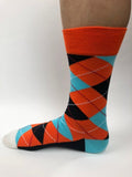 Men's Premium Cotton Patterned Dress Socks