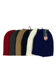 Unisex Short Ribbed Plain Beanie