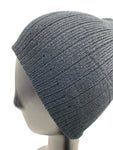 Unisex Short Wide Ribbed Plain Beanie