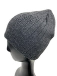 Unisex Short Wide Ribbed Plain Beanie