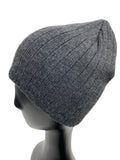 Unisex Short Wide Ribbed Plain Beanie