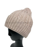 Faux Fur Lined Plain Foldover Basic Knitted Short Beanie