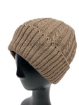 Faux Fur Lined Plain Foldover Basic Knitted Short Beanie