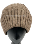 Faux Fur Lined Plain Foldover Basic Knitted Short Beanie