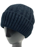 Faux Fur Lined Plain Foldover Basic Knitted Short Beanie