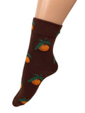 Women's Colourful Fruit Art Print Crew Socks