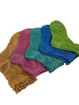 Women's Sheer Metallic Colourful Ankle Socks