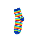 Women's Quarter Length Rainbow Striped Socks