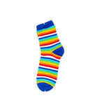 Women's Quarter Length Rainbow Striped Socks