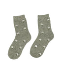 Women's Floral Print Thick Premium Wool Blend Socks