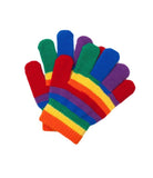 Children's Colourful Winter Striped Rainbow Gloves