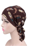 Soft Stretch Cotton Pre-Tied Chemo Head Wrap Bandanas