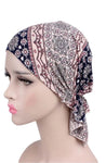 Soft Stretch Cotton Pre-Tied Chemo Head Wrap Bandanas