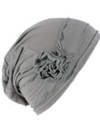 Women's Soft Floral Beanie Chemo Head Cover Stretch Bandana