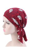 Soft Stretch Cotton Pre-Tied Chemo Head Wrap Bandanas