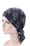 Soft Stretch Cotton Pre-Tied Chemo Head Wrap Bandanas