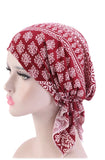 Soft Stretch Cotton Pre-Tied Chemo Head Wrap Bandanas