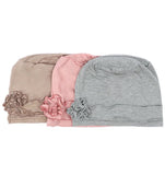 Women's Soft Floral Beanie Chemo Head Cover Stretch Bandana