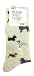 Women's Cats and Dogs Patterned Business Dress Socks