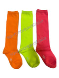 Children's Fluoro Neon Coloured Knee High Socks