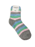 Women's Super Soft Stripey Fluffy Bed Socks Made in Korea