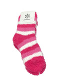 Women's Super Soft Stripey Fluffy Bed Socks Made in Korea