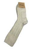 Women's Premium Cable Knit Wool Dress Socks Made in Korea