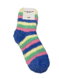 Women's Super Soft Stripey Fluffy Bed Socks Made in Korea