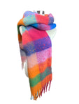 Unisex Chunky Colourful Plaid Winter Scarves