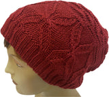 Unisex Slouchy Knitted Open Back Ponytail Hole Beanie