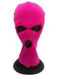 Unisex 3 Hole Knitted Fluro Neon Balaclava Beanies