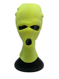 Unisex 3 Hole Knitted Fluro Neon Balaclava Beanies