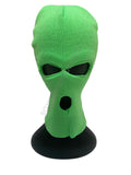 Unisex 3 Hole Knitted Fluro Neon Balaclava Beanies