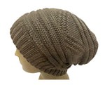 Unisex Slouchy Knitted Open Back Ponytail Hole Beanie