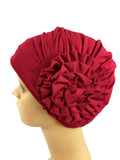 Women's Ultra Soft Floral Beanie Chemo Head Cover Stretch Bandana