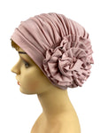 Women's Ultra Soft Floral Beanie Chemo Head Cover Stretch Bandana