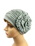 Women's Ultra Soft Floral Beanie Chemo Head Cover Stretch Bandana