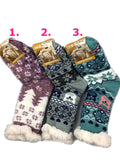 Women's Super Fluffy Thick Non-Slip Bed Socks Slipper Socks SET OF 3x PAIRS