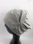 Women's Soft Cotton Cinched Beanie Chemo Head Cover Stretch Bandana