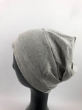 Women's Soft Cotton Cinched Beanie Chemo Head Cover Stretch Bandana