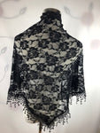 Women's Large Triangle Lace Scarf Catholic Mass Veil