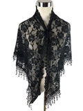 Women's Large Triangle Lace Scarf Catholic Mass Veil