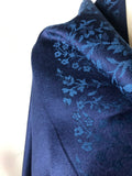 Mini Floral Pattern Pashmina Silk Blend Scarf/Shawl