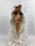 Women's Large Triangle Lace Scarf Catholic Mass Veil