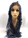 Women's Large Triangle Lace Scarf Catholic Mass Veil