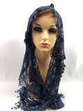 Women's Large Triangle Lace Scarf Catholic Mass Veil